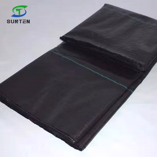 Black/Green/White 50% Virgin PP/PE/Plastic Woven Weed Control Geotextile/Fabric for Agriculture/Garden/Landscape