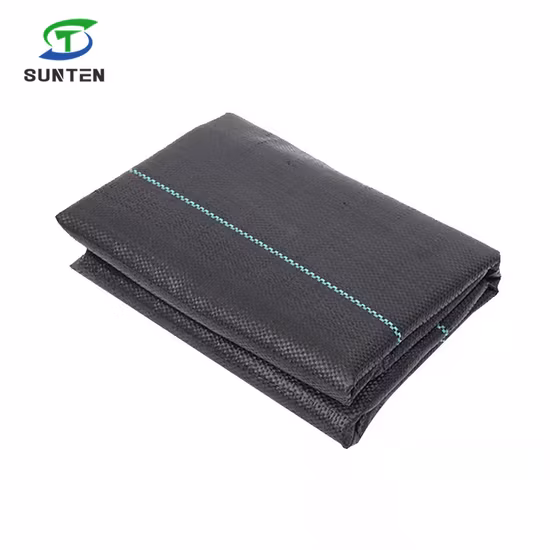 Black/Green/White 50% Virgin PP/PE/Plastic Woven Weed Control Geotextile/Fabric for Agriculture/Garden/Landscape