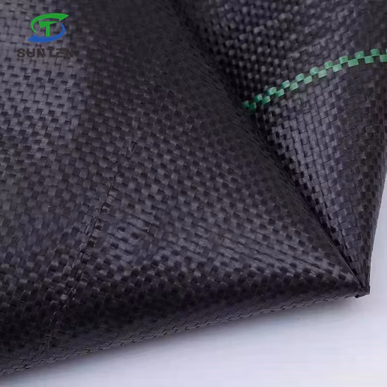 Black/Green/White 50% Virgin PP/PE/Plastic Woven Weed Control Geotextile/Fabric for Agriculture/Garden/Landscape